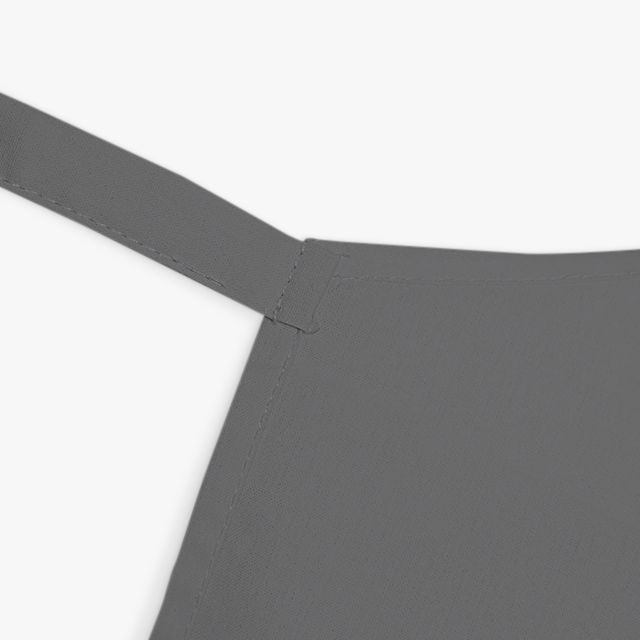 Cotton apron pocket and tie detail