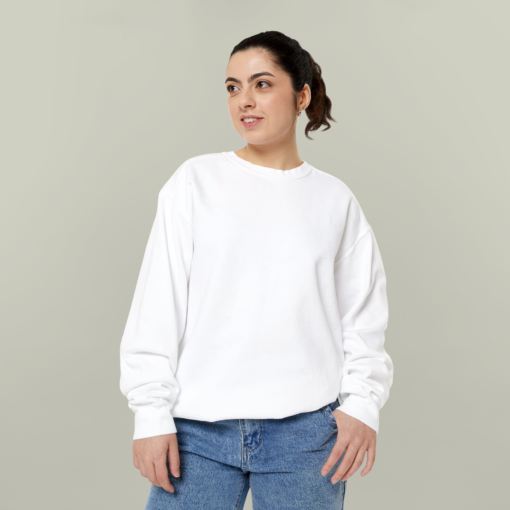 Custom logo crewneck colour range