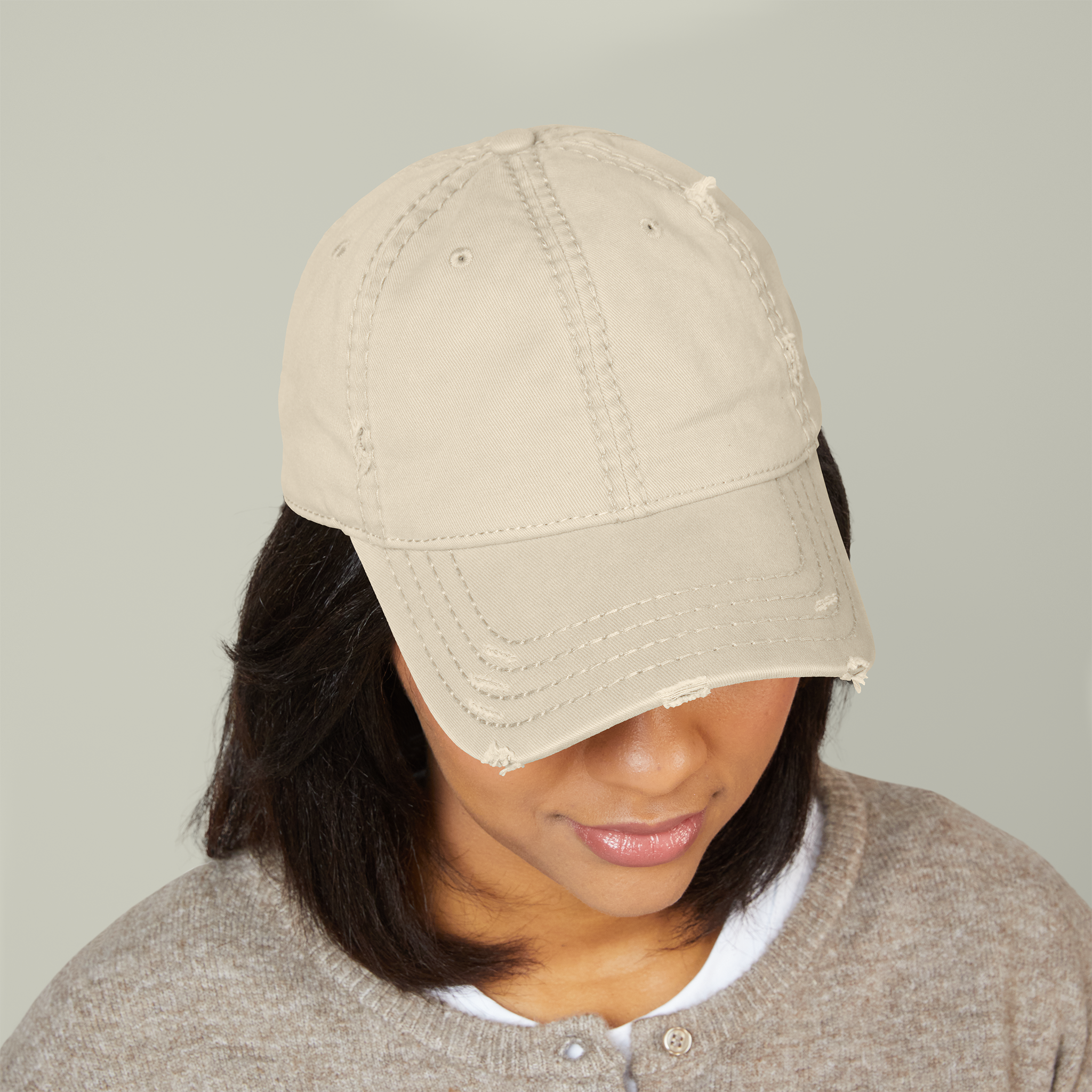 OTTO distressed dad hat blank for custom embroidery