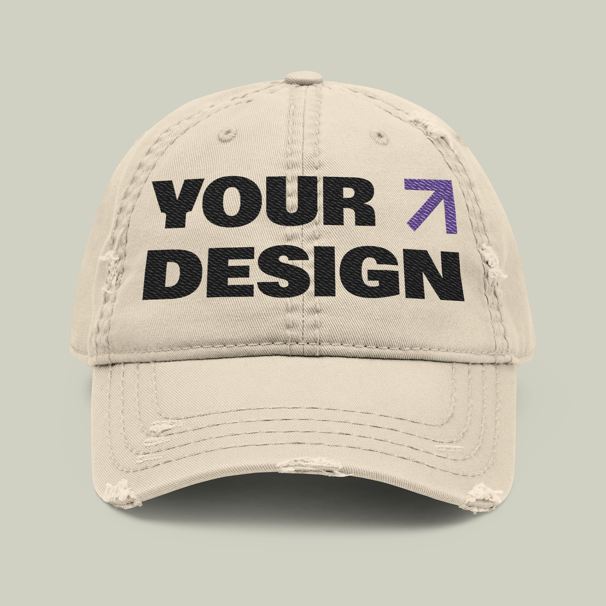 Adjustable dad hat back detail