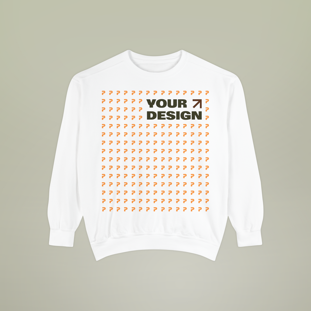 Crewneck sweatshirt fabric detail