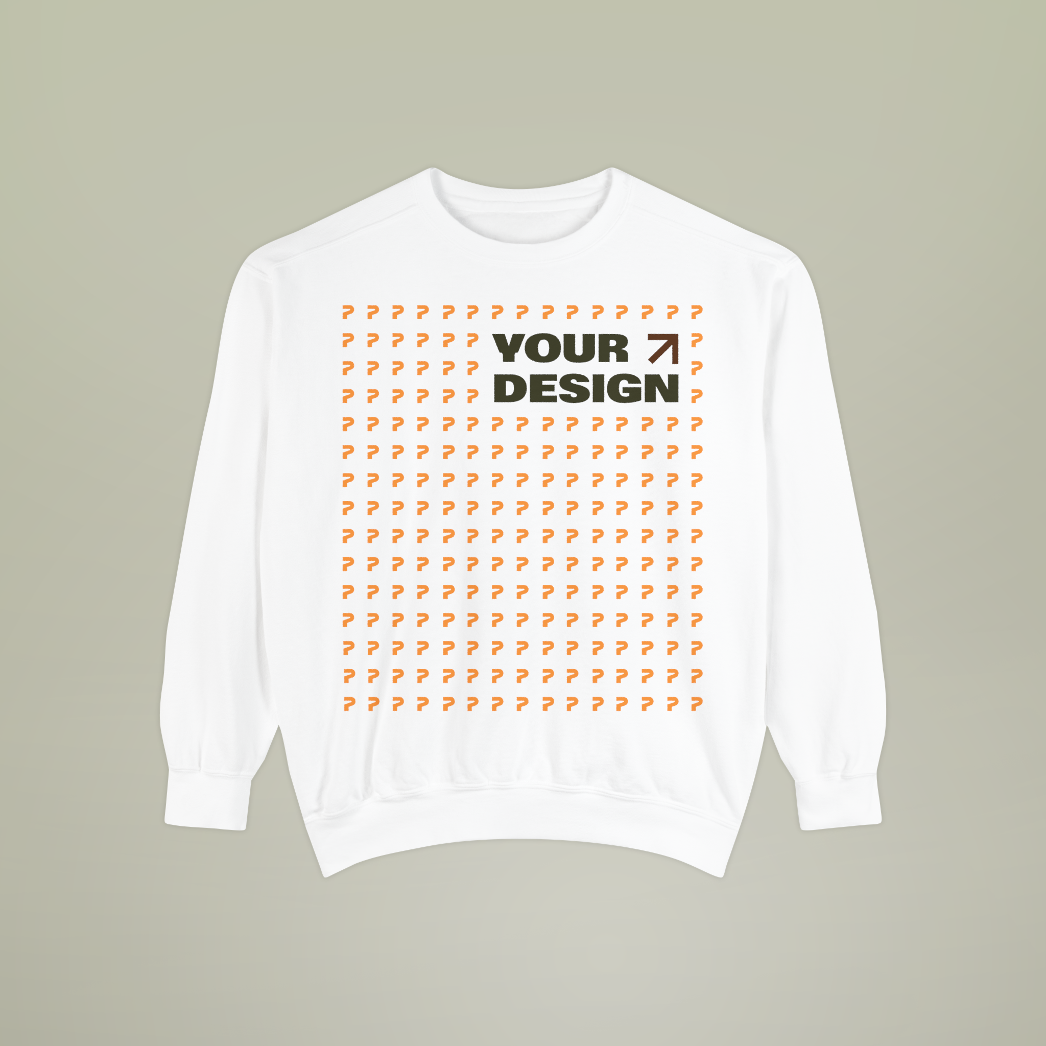 Crewneck sweatshirt fabric detail